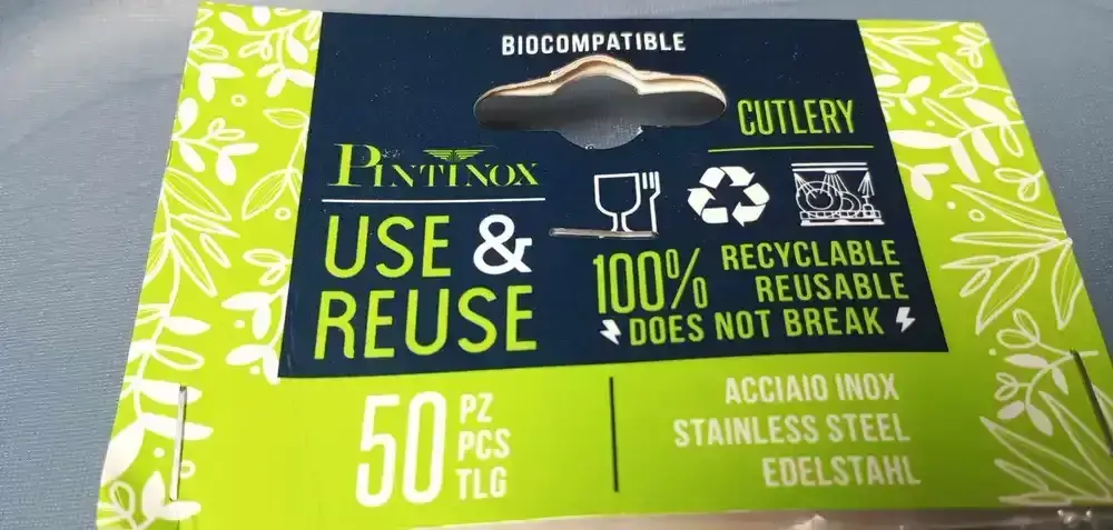 Lžička long nerez 185 mm - Use&Reuse 50 ks