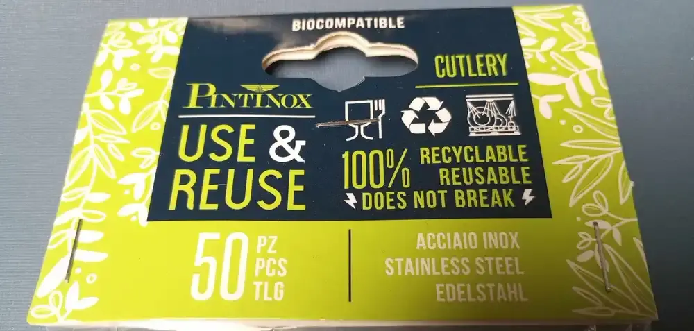 Vidlička jídelní nerez - Use&Reuse 50 ks