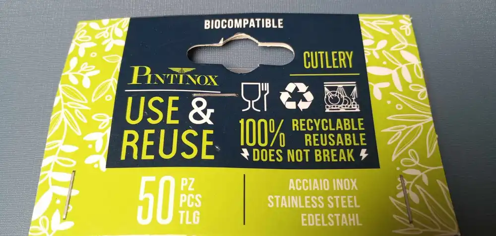 Nůž jídelní nerez - Use&Reuse 50 ks