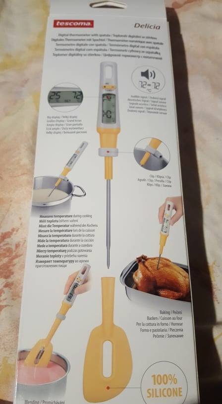 Digitální měřič teploty se stěrkou Tescoma Delícia AŽ 250°C