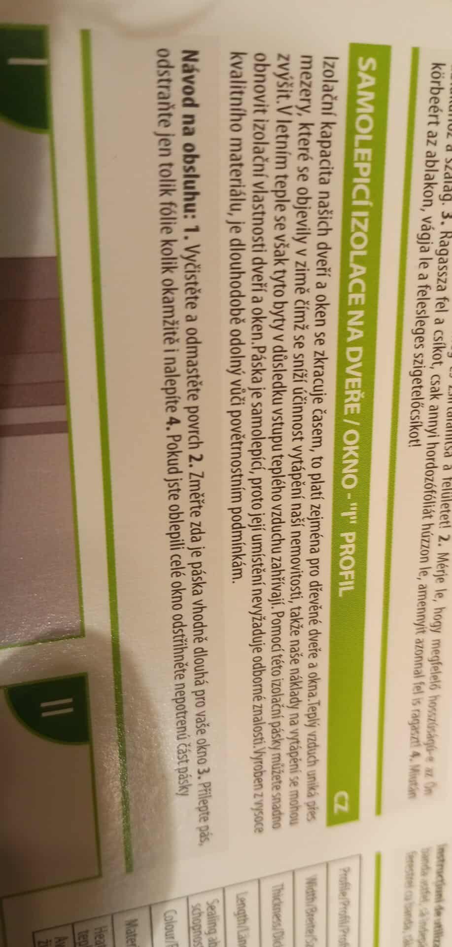 Samolepící těsnění Garden of Eden T11596WH-15 - 6m 