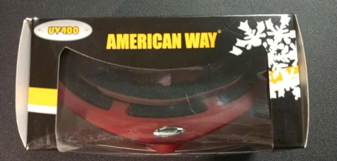 Lyžařské brýle American Way UV400 červené
