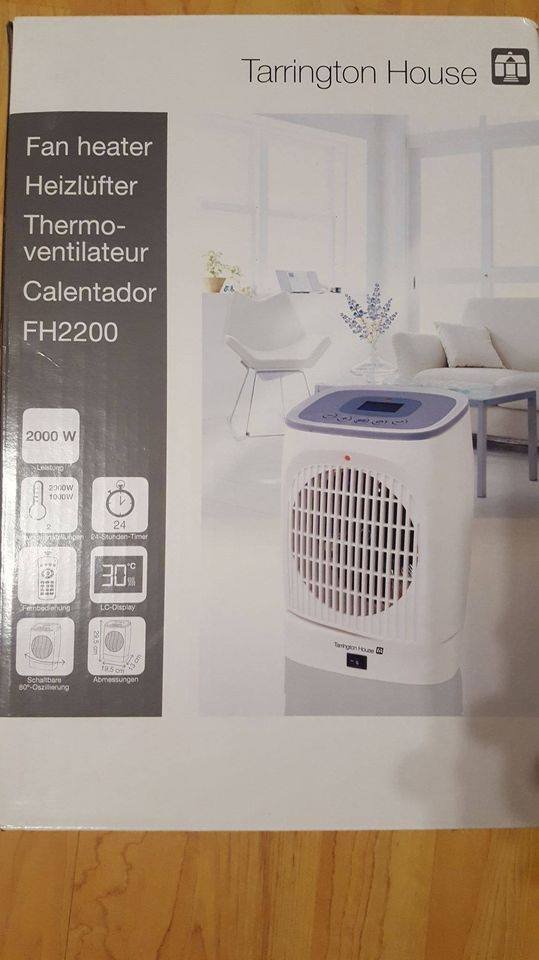 Topení a ventilátor Tarrington House FH2200 LCD Dalkové o.