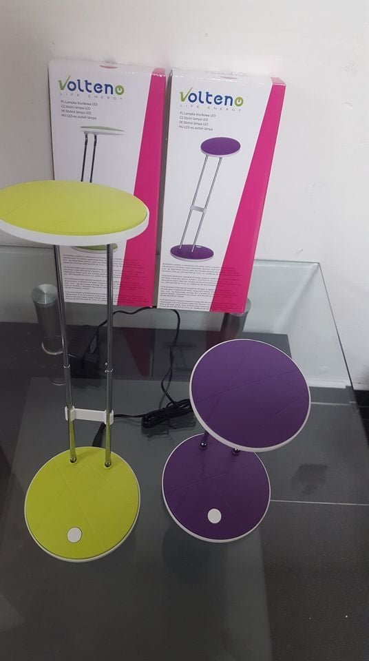 STOLNÍ LED LAMPA VOLTENO VO0371 - FIALOVÁ