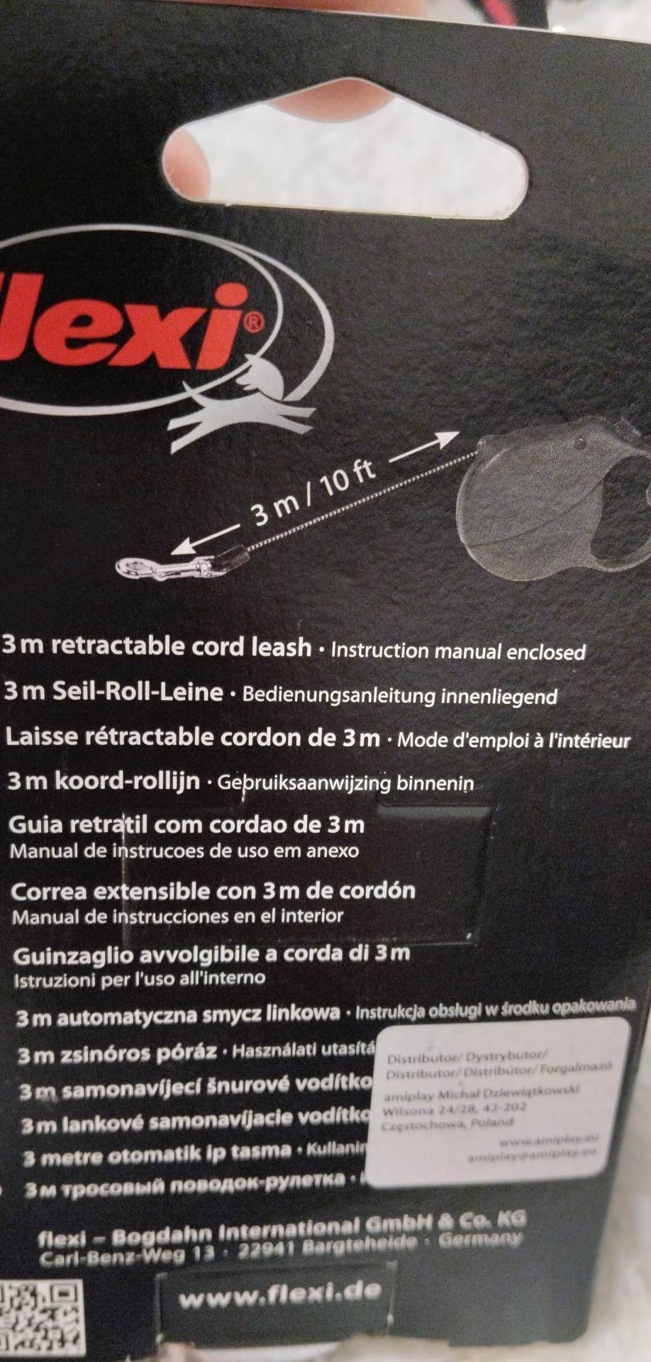 Samonavíjecí vodítko Flexi XS - MODRÉ