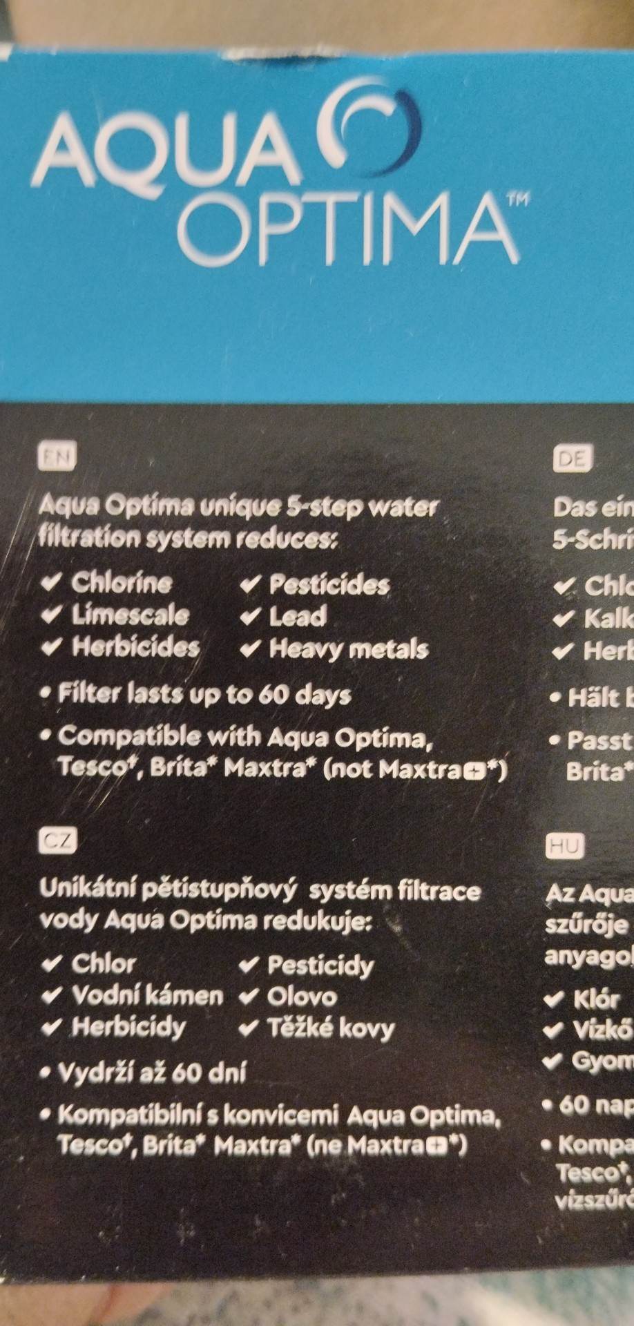 Filtr do filtrační konvice Hyundai Evolve Aqua Optima i Brita Maxtra - 3 ks až na 6 měsíců