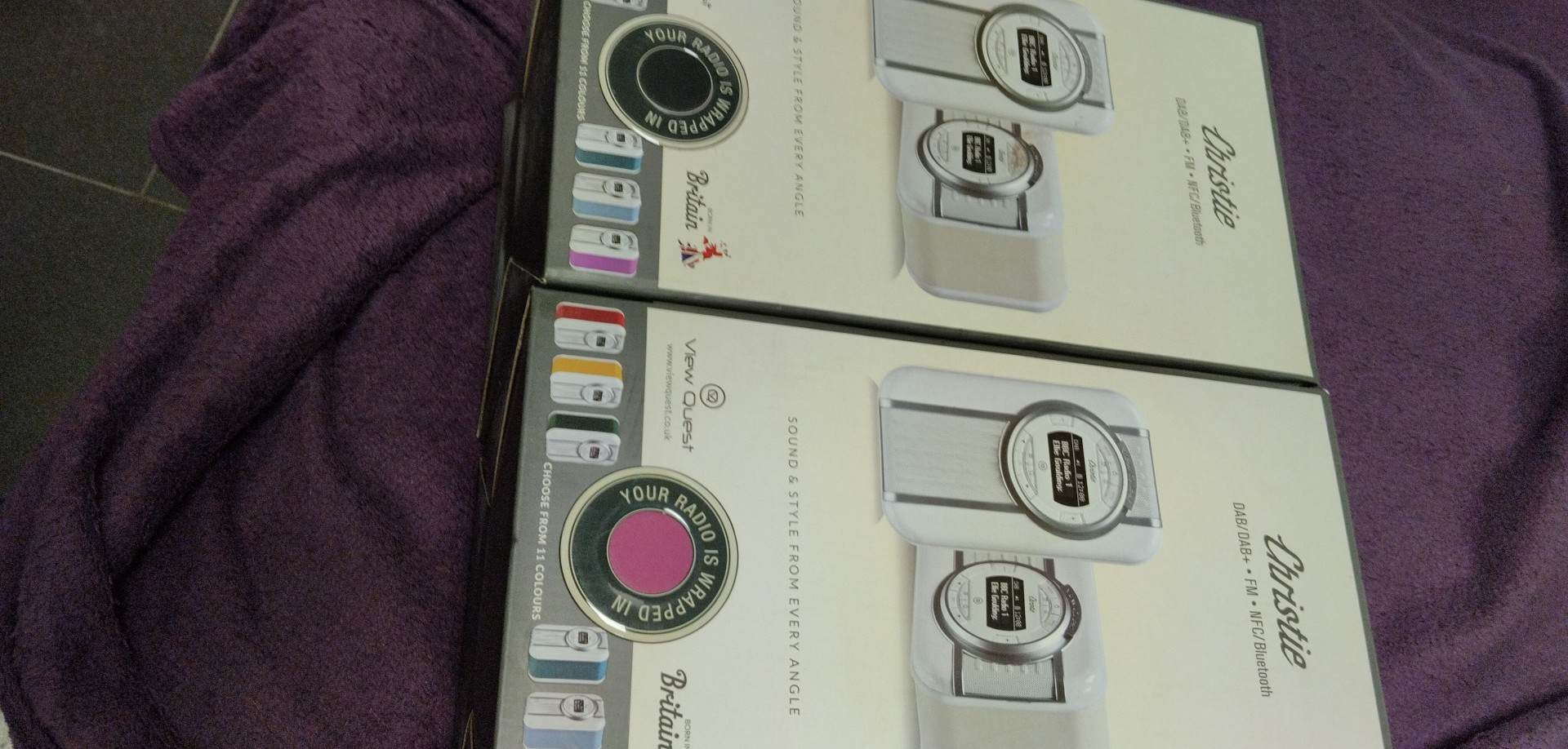 Přenosný radio View Quest Christie DAB+ - USB - BT - NFC - 10W - MODRÝ