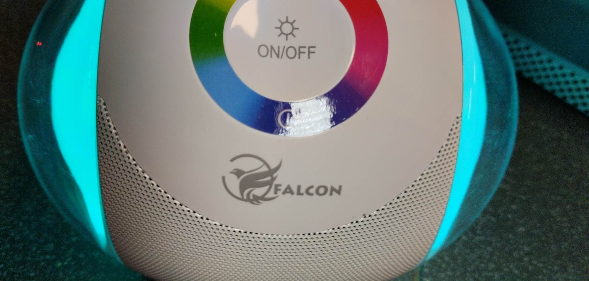 Stolní lampa Falcon YM-510 s Bluetooth reproduktorem, nastavitelná teplota barev