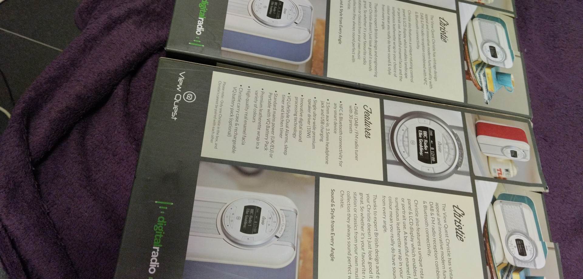 Přenosný radio View Quest Christie DAB+ - USB - BT - NFC - 10W - ČERNÝ