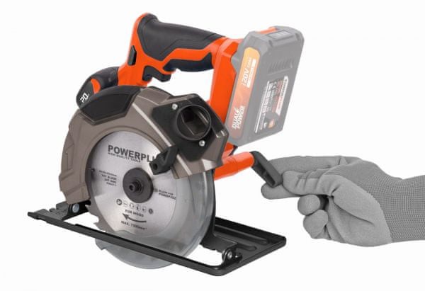 AKU OKRUŽNÍ PILA 20V POWERPLUS POWDP25200 165MM LI-ION (BEZ BATERIE)